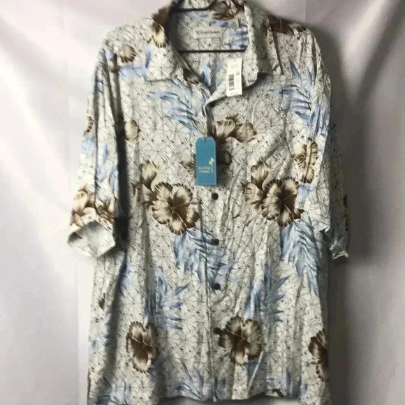 NWT CARIBBEAN MENS SZ 2XB TROPICAL SHIRT - Picture 2 of 12